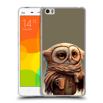 Силиконовый чехол на Xiaomi Mi Note с принтом Сова