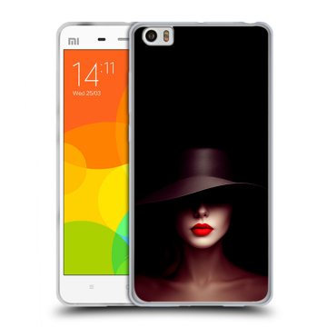 Силиконовый чехол на Xiaomi Mi Note с принтом Девушка в шляпе Силиконовый чехол на Xiaomi Mi Note с принтом Девушка в шляпе