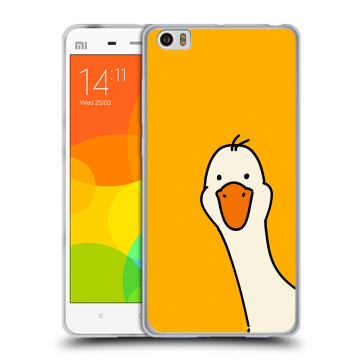 Силиконовый чехол на Xiaomi Mi Note с принтом Утка Силиконовый чехол на Xiaomi Mi Note с принтом Утка