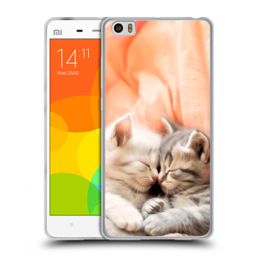 Силиконовый чехол на Xiaomi Mi Note с принтом Котята Силиконовый чехол на Xiaomi Mi Note с принтом Котята
