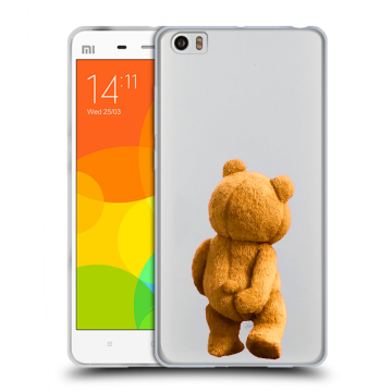 Силиконовый чехол на Xiaomi Mi Note с принтом Медведь Силиконовый чехол на Xiaomi Mi Note с принтом Медведь