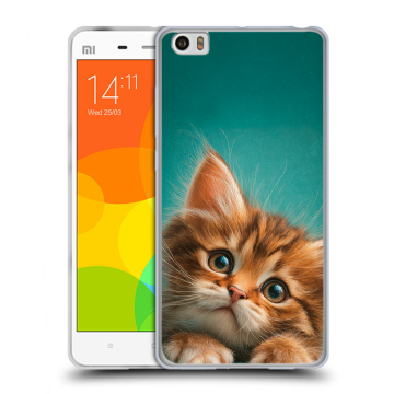 Силиконовый чехол на Xiaomi Mi Note с принтом котенок Силиконовый чехол на Xiaomi Mi Note с принтом котенок