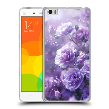 Силиконовый чехол на Xiaomi Mi Note с принтом Розы цветы Силиконовый чехол на Xiaomi Mi Note с принтом Розы цветы