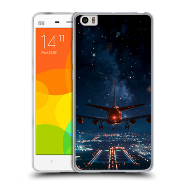 Силиконовый чехол на Xiaomi Mi Note с принтом самолет Силиконовый чехол на Xiaomi Mi Note с принтом самолет