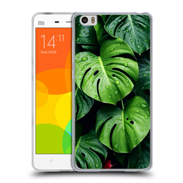 Силиконовый чехол на Xiaomi Mi Note с принтом Листья Силиконовый чехол на Xiaomi Mi Note с принтом Листья