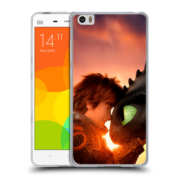 Силиконовый чехол на Xiaomi Mi Note с принтом Как приручить дракона Силиконовый чехол на Xiaomi Mi Note с принтом Как приручить дракона