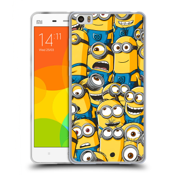 Силиконовый чехол на Xiaomi Mi Note с принтом Миньоны Силиконовый чехол на Xiaomi Mi Note с принтом Миньоны