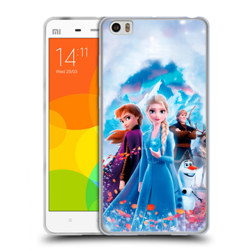 Силиконовый чехол на Xiaomi Mi Note с принтом Холодное сердце Frozen Силиконовый чехол на Xiaomi Mi Note с принтом Холодное сердце Frozen