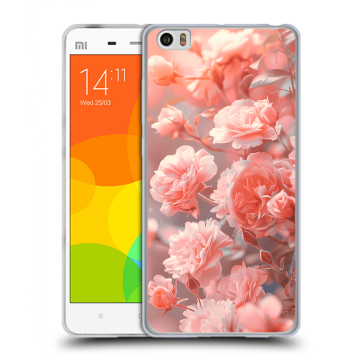 Силиконовый чехол на Xiaomi Mi Note с принтом Розы цветы Силиконовый чехол на Xiaomi Mi Note с принтом Розы цветы