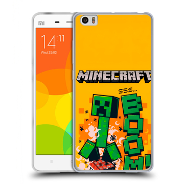 Силиконовый чехол на Xiaomi Mi Note с принтом Майнкрафт Minecraft Силиконовый чехол на Xiaomi Mi Note с принтом Майнкрафт Minecraft