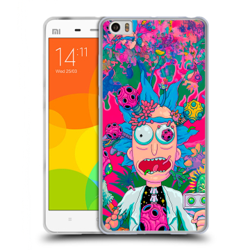 Силиконовый чехол на Xiaomi Mi Note с принтом Рик и Морти Rick Morty Силиконовый чехол на Xiaomi Mi Note с принтом Рик и Морти Rick Morty