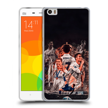 Силиконовый чехол на Xiaomi Mi Note с принтом Реал Роналдо Real Ronaldo Силиконовый чехол на Xiaomi Mi Note с принтом Реал Роналдо Real Ronaldo