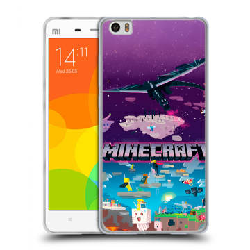 Силиконовый чехол на Xiaomi Mi Note с принтом Майнкрафт Minecraft Силиконовый чехол на Xiaomi Mi Note с принтом Майнкрафт Minecraft