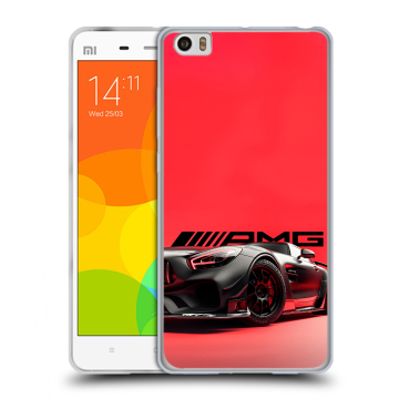 Силиконовый чехол на Xiaomi Mi Note с принтом Мерседес Mercedes AMG Силиконовый чехол на Xiaomi Mi Note с принтом Мерседес Mercedes AMG