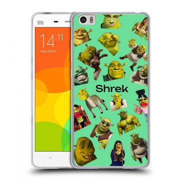 Силиконовый чехол на Xiaomi Mi Note с принтом Шрек Shrek Силиконовый чехол на Xiaomi Mi Note с принтом Шрек Shrek