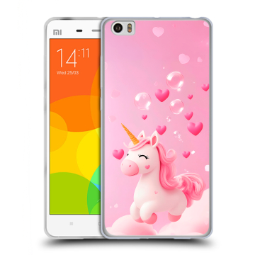 Силиконовый чехол на Xiaomi Mi Note с принтом Единорог Силиконовый чехол на Xiaomi Mi Note с принтом Единорог