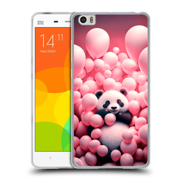 Силиконовый чехол на Xiaomi Mi Note с принтом Панда Силиконовый чехол на Xiaomi Mi Note с принтом Панда