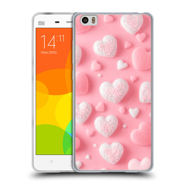 Силиконовый чехол на Xiaomi Mi Note с принтом Сердечки Силиконовый чехол на Xiaomi Mi Note с принтом Сердечки