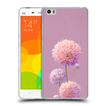 Силиконовый чехол на Xiaomi Mi Note с принтом Цветы Силиконовый чехол на Xiaomi Mi Note с принтом Цветы