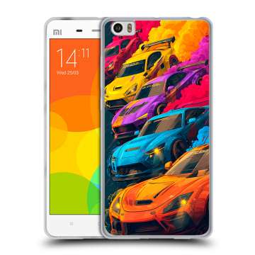Силиконовый чехол на Xiaomi Mi Note с принтом Тачки Силиконовый чехол на Xiaomi Mi Note с принтом Тачки