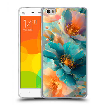 Силиконовый чехол на Xiaomi Mi Note с принтом Цветы Силиконовый чехол на Xiaomi Mi Note с принтом Цветы