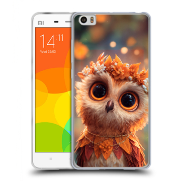 Силиконовый чехол на Xiaomi Mi Note с принтом Милая сова