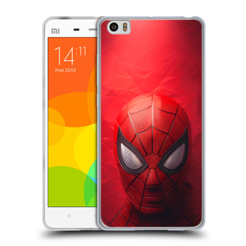 Силиконовый чехол на Xiaomi Mi Note с принтом Spiderman Человек паук Силиконовый чехол на Xiaomi Mi Note с принтом Spiderman Человек паук