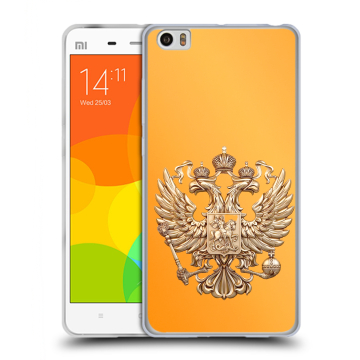Силиконовый чехол на Xiaomi Mi Note с принтом Герб Флаг России