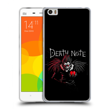 Силиконовый чехол на Xiaomi Mi Note с принтом Death note Тетрадь смерти Силиконовый чехол на Xiaomi Mi Note с принтом Death note Тетрадь смерти