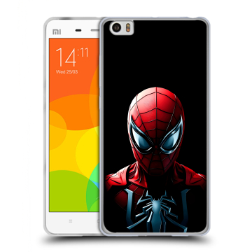 Силиконовый чехол на Xiaomi Mi Note с принтом Spiderman Человек паук Силиконовый чехол на Xiaomi Mi Note с принтом Spiderman Человек паук