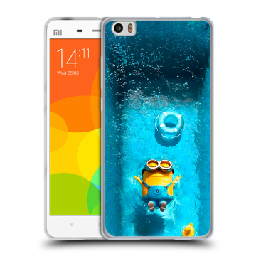 Силиконовый чехол на Xiaomi Mi Note с принтом Миньоны Силиконовый чехол на Xiaomi Mi Note с принтом Миньоны