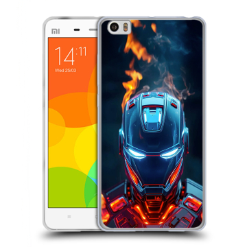 Силиконовый чехол на Xiaomi Mi Note с принтом IronMan Железный человек Силиконовый чехол на Xiaomi Mi Note с принтом IronMan Железный человек