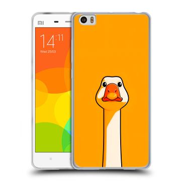 Силиконовый чехол на Xiaomi Mi Note с принтом Смешная утка
