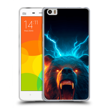 Силиконовый чехол на Xiaomi Mi Note с принтом Медведь