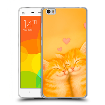 Силиконовый чехол на Xiaomi Mi Note с принтом Милые котята Силиконовый чехол на Xiaomi Mi Note с принтом Милые котята