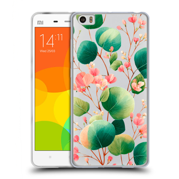 Силиконовый чехол на Xiaomi Mi Note с принтом женский