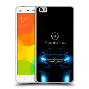 Силиконовый чехол на Xiaomi Mi Note с принтом Mercedes Мерседес Силиконовый чехол на Xiaomi Mi Note с принтом Mercedes Мерседес