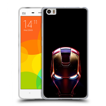 Силиконовый чехол на Xiaomi Mi Note с принтом IronMan Железный человек Силиконовый чехол на Xiaomi Mi Note с принтом IronMan Железный человек