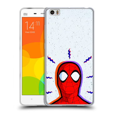 Силиконовый чехол на Xiaomi Mi Note с принтом Spiderman Человек паук