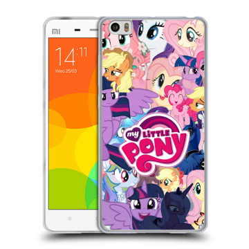 Силиконовый чехол на Xiaomi Mi Note с принтом My little pony Дружба чудо