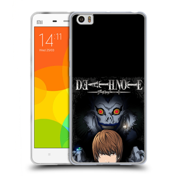 Силиконовый чехол на Xiaomi Mi Note с принтом Death note Тетрадь смерти