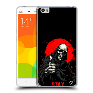 Силиконовый чехол на Xiaomi Mi Note с принтом смешной скелет