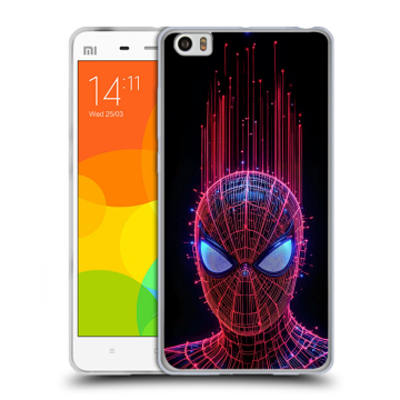 Силиконовый чехол на Xiaomi Mi Note с принтом Spiderman Человек паук Силиконовый чехол на Xiaomi Mi Note с принтом Spiderman Человек паук