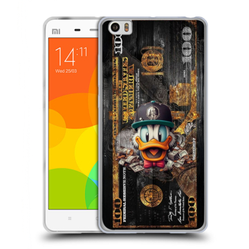 Силиконовый чехол на Xiaomi Mi Note с принтом Дональд Дак Доллар Силиконовый чехол на Xiaomi Mi Note с принтом Дональд Дак Доллар