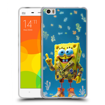 Силиконовый чехол на Xiaomi Mi Note с принтом Спанч боб Спанчбоб Силиконовый чехол на Xiaomi Mi Note с принтом Спанч боб Спанчбоб