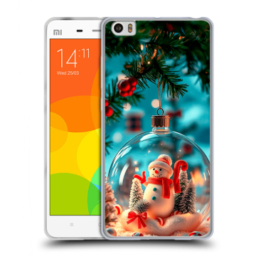 Силиконовый чехол на Xiaomi Mi Note с принтом Новый год