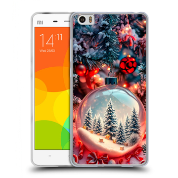 Силиконовый чехол на Xiaomi Mi Note с принтом Новый год