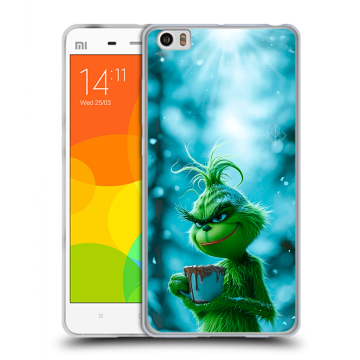 Силиконовый чехол на Xiaomi Mi Note с принтом Новый год гринч