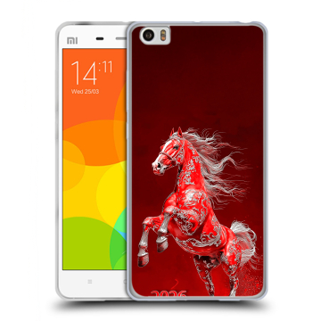 Силиконовый чехол на Xiaomi Mi Note с принтом Новый год