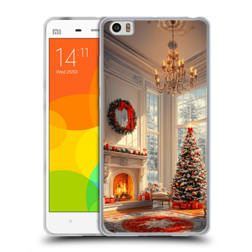 Силиконовый чехол на Xiaomi Mi Note с принтом Новый год Силиконовый чехол на Xiaomi Mi Note с принтом Новый год